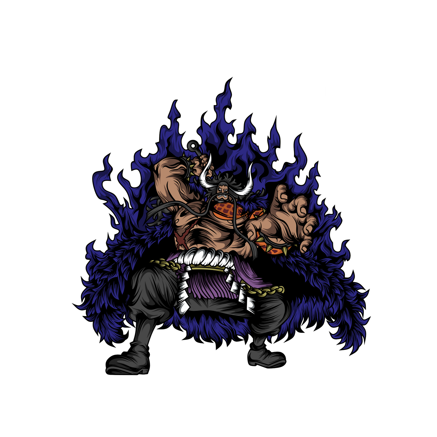 Kaido One Piece Premium Oversized T-Shirt Black July'25