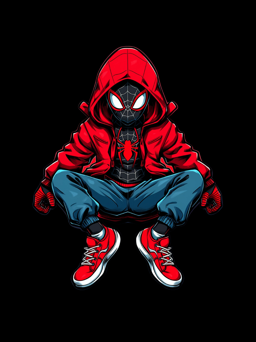 Spiderman Back Print Hoodie #32