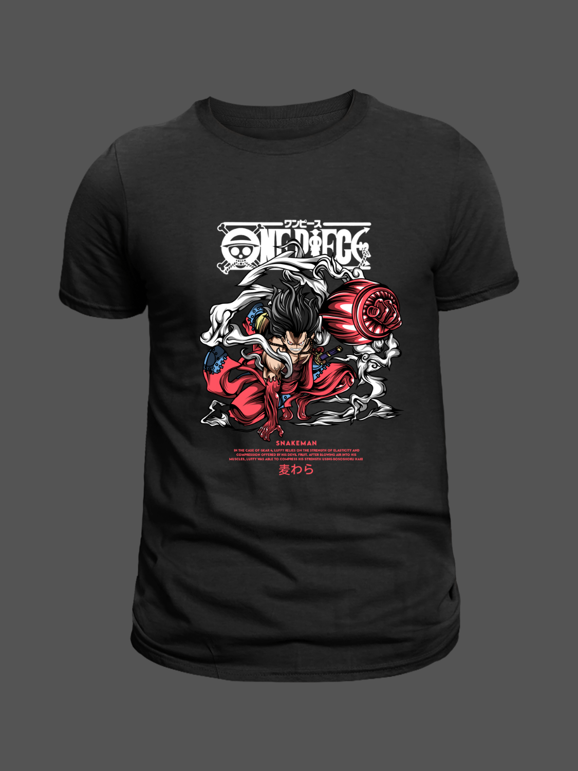 Luffy Premium Oversized T-Shirt Black 1
