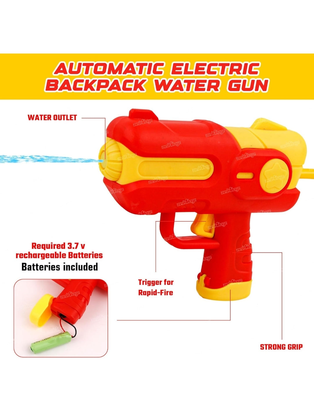 Ironman Electric Pichkari (Premium) with Water Tank