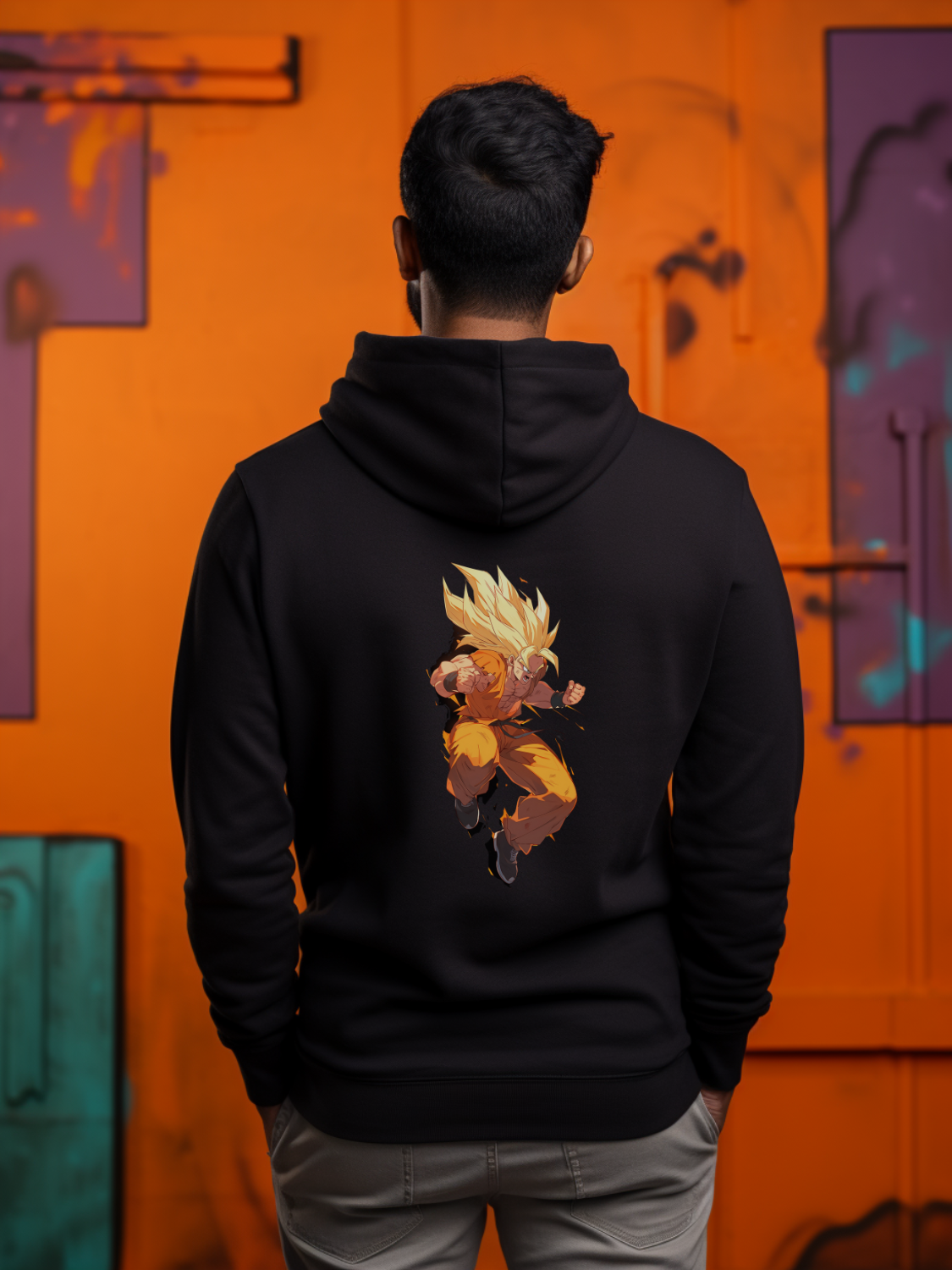 Goku Back Print Hoodie #27