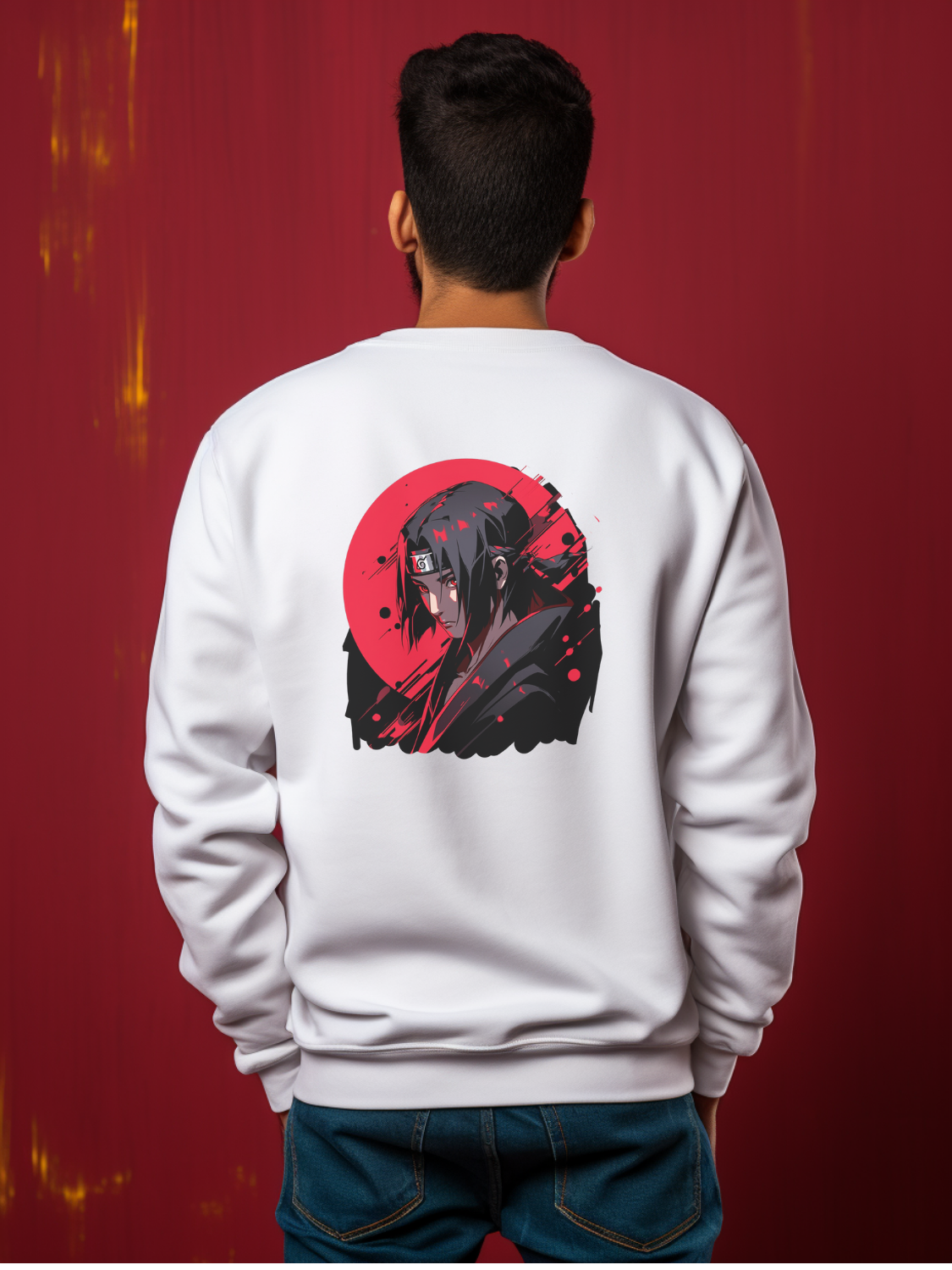 Itachi White Sweatshirt 4