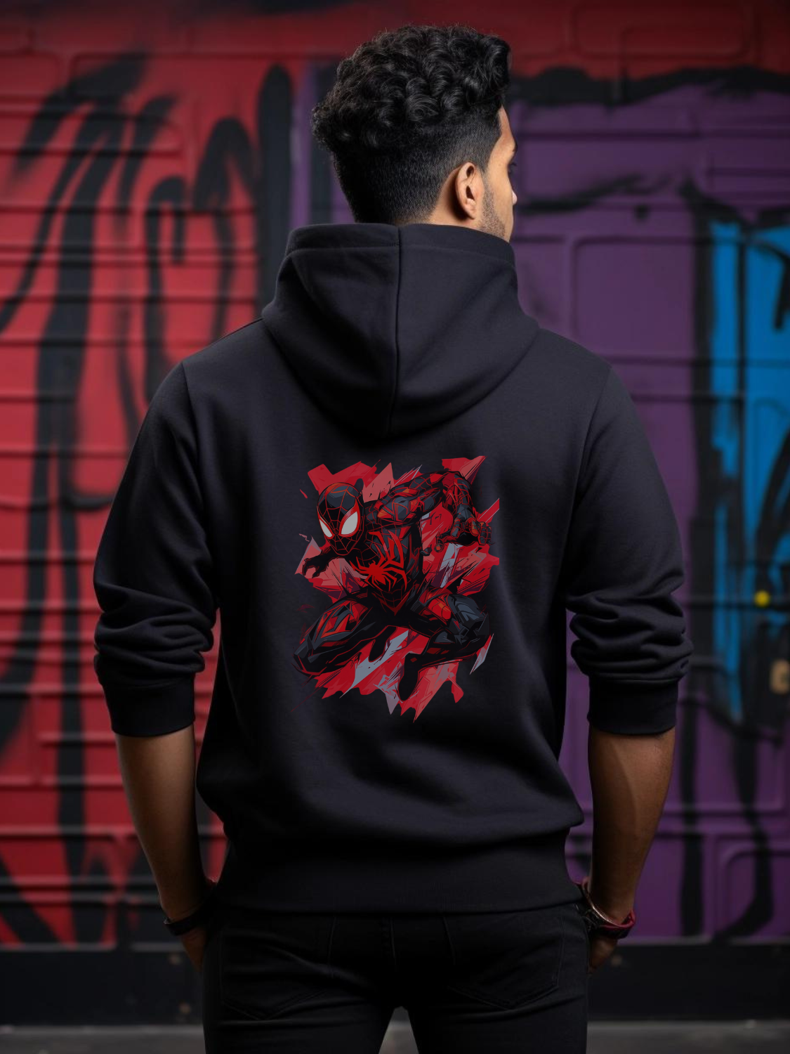 Spiderman Back Print Hoodie #35