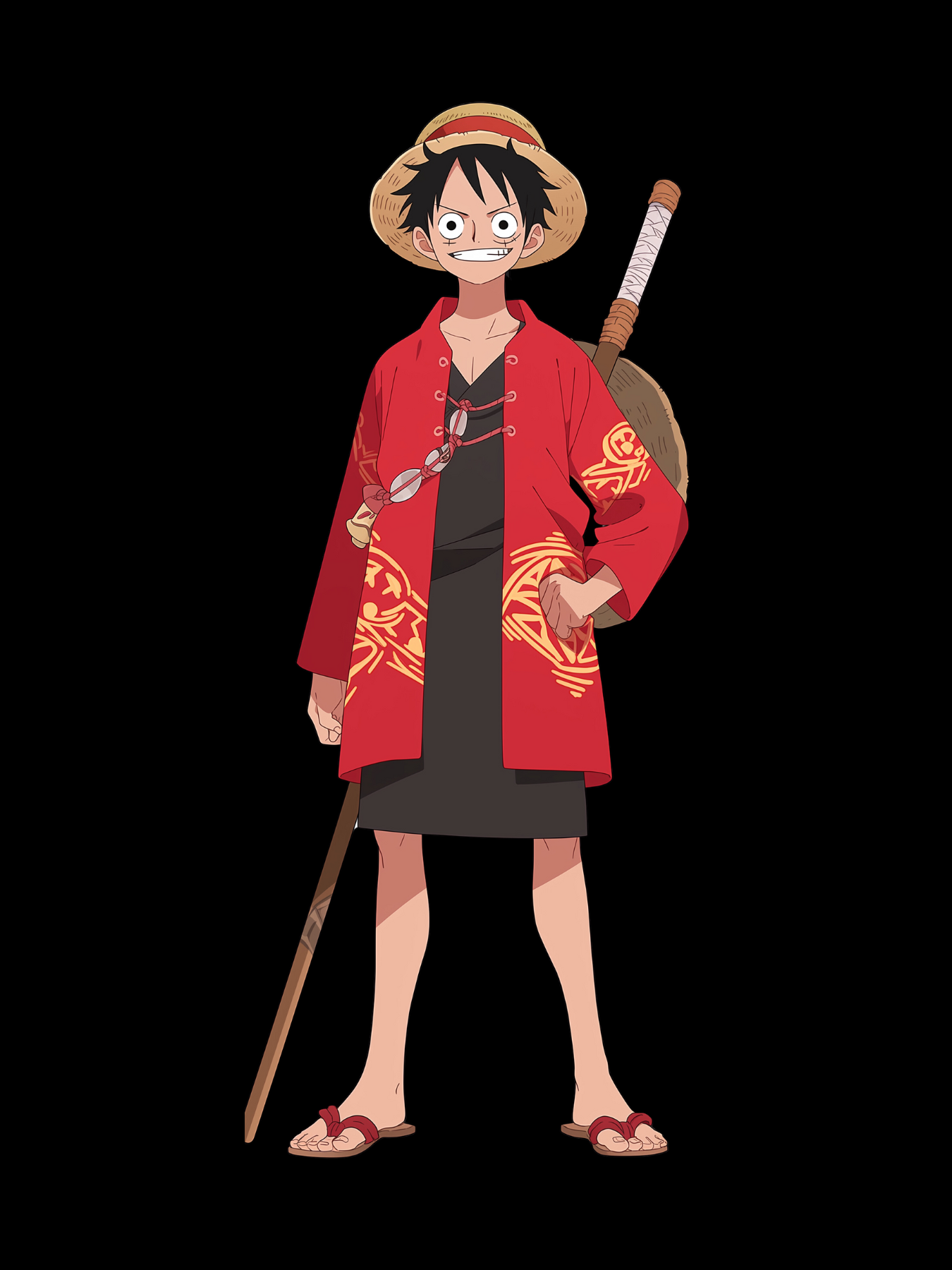 Luffy Back Print Hoodie #7