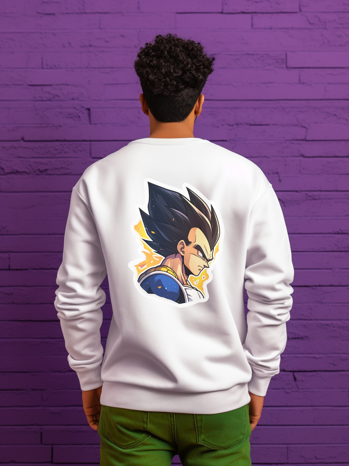 Vegeta White Sweatshirt 17