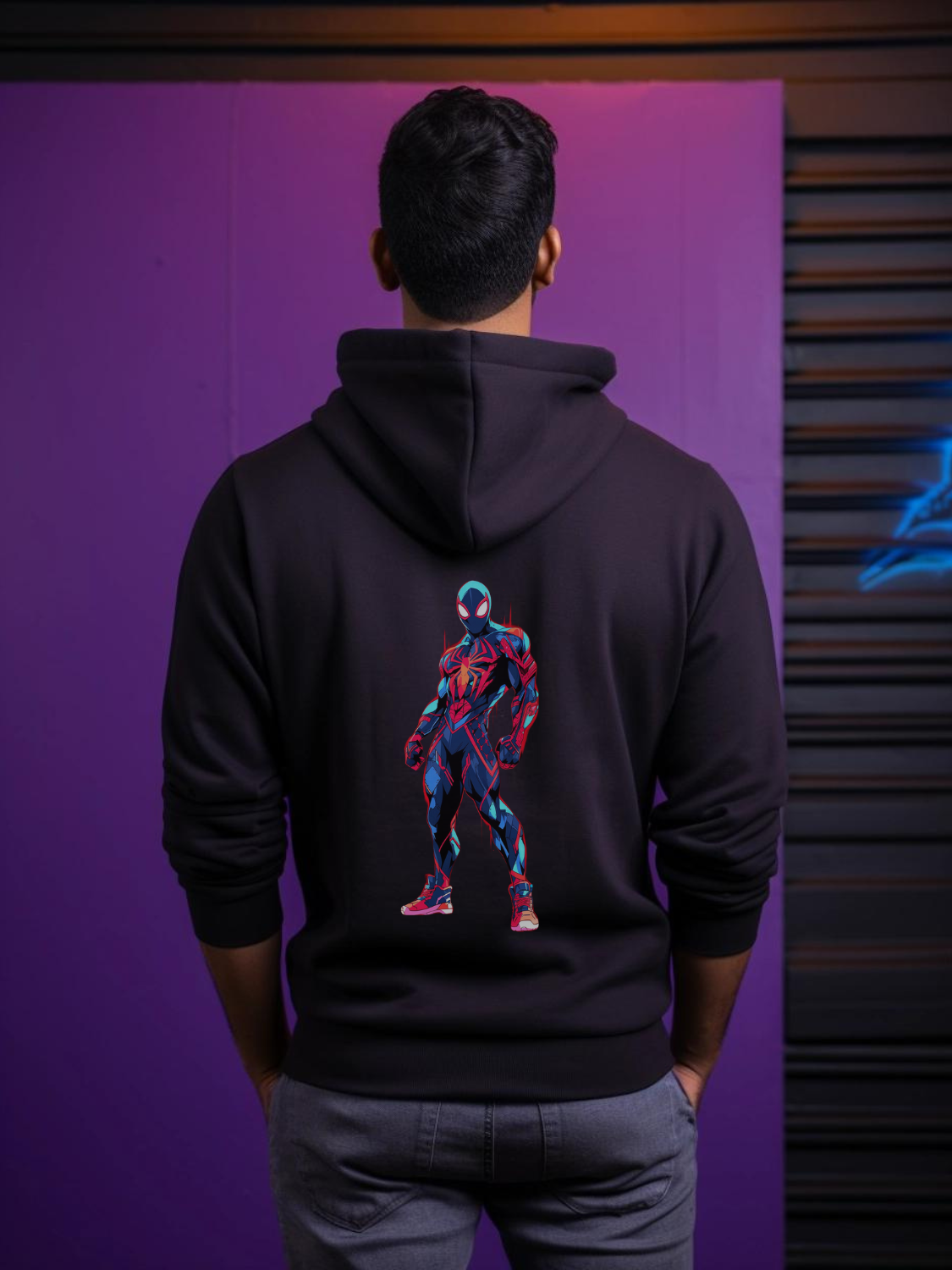 Spiderman Back Print Hoodie #39