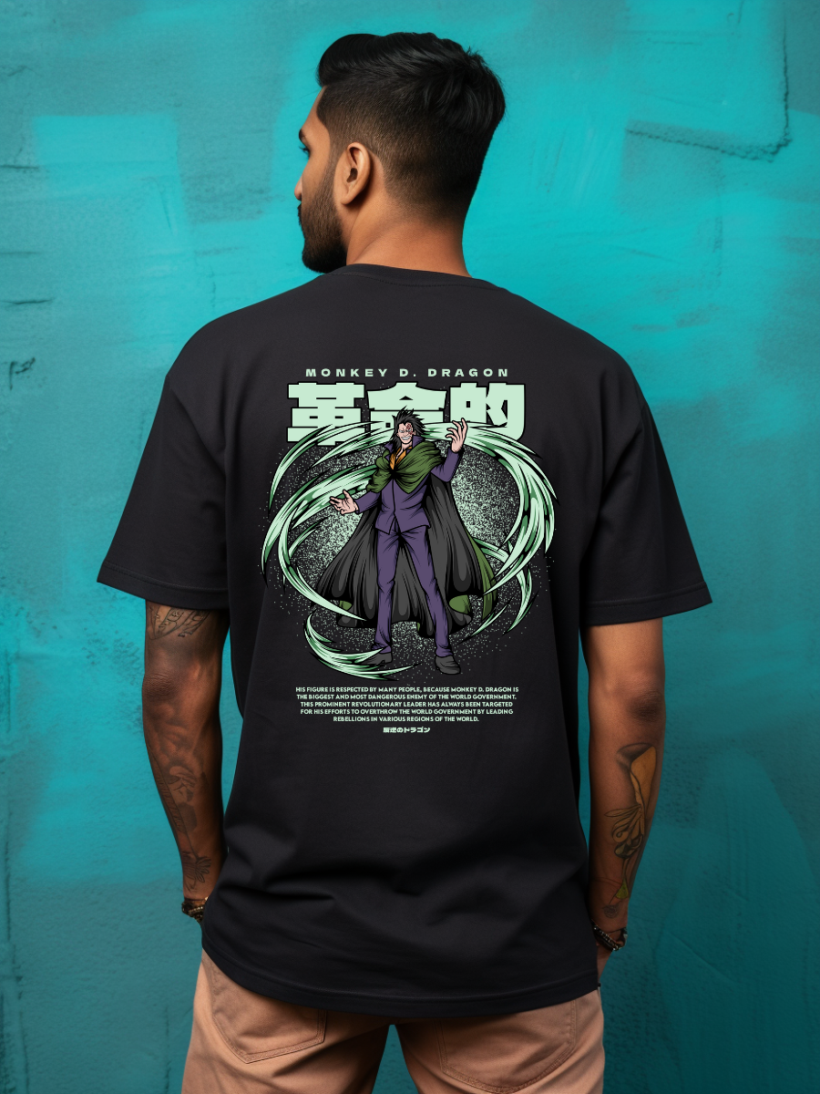 Dragon One Piece Premium Oversized T-Shirt Black July'25