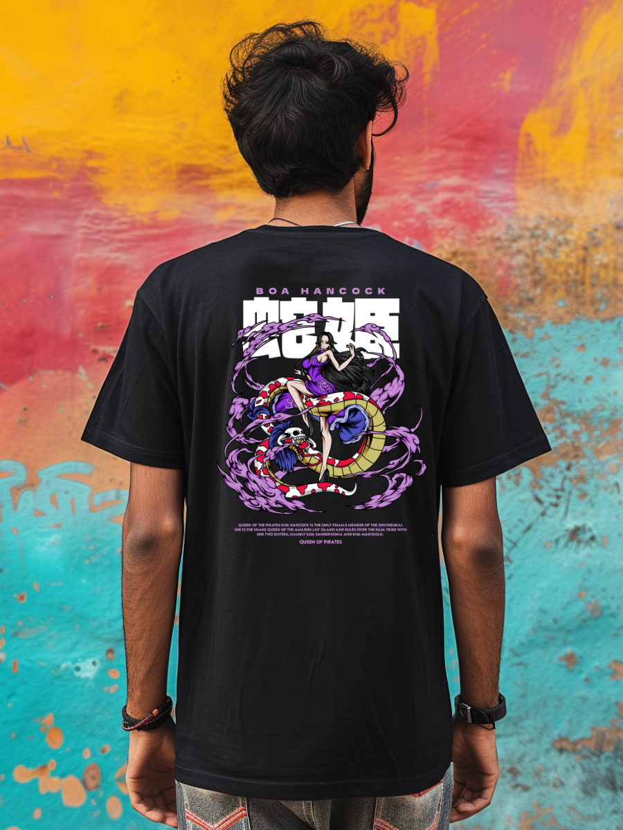 Boa Hancock One Piece Premium Oversized T-Shirt Black July'25
