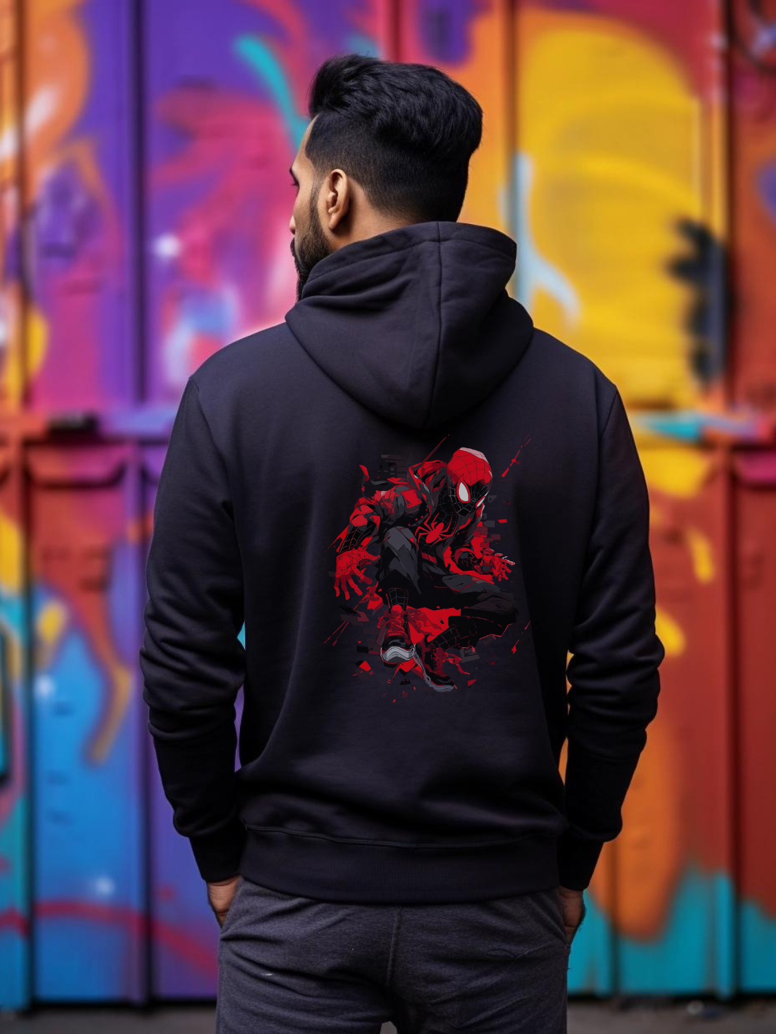 Spiderman Back Print Hoodie #36