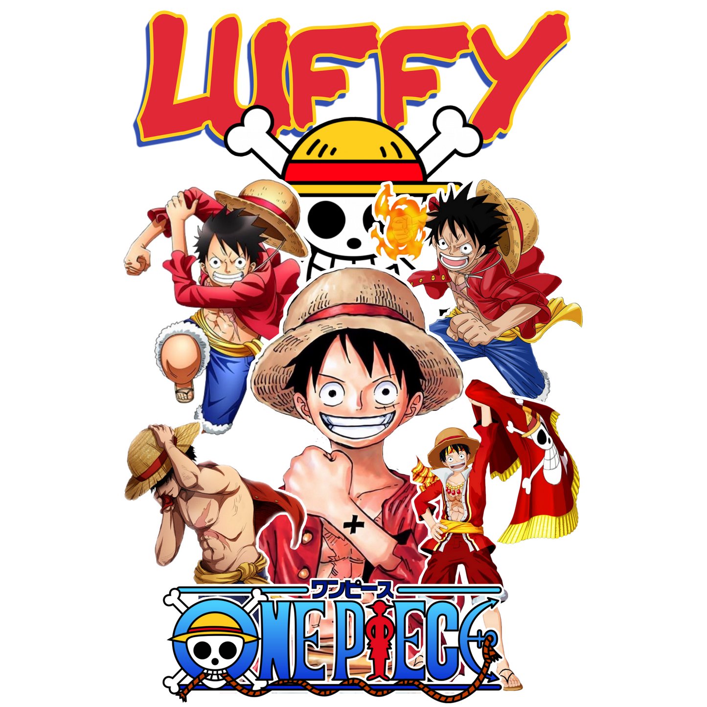 Luffy One Piece Premium Oversized T-Shirt Black July'25
