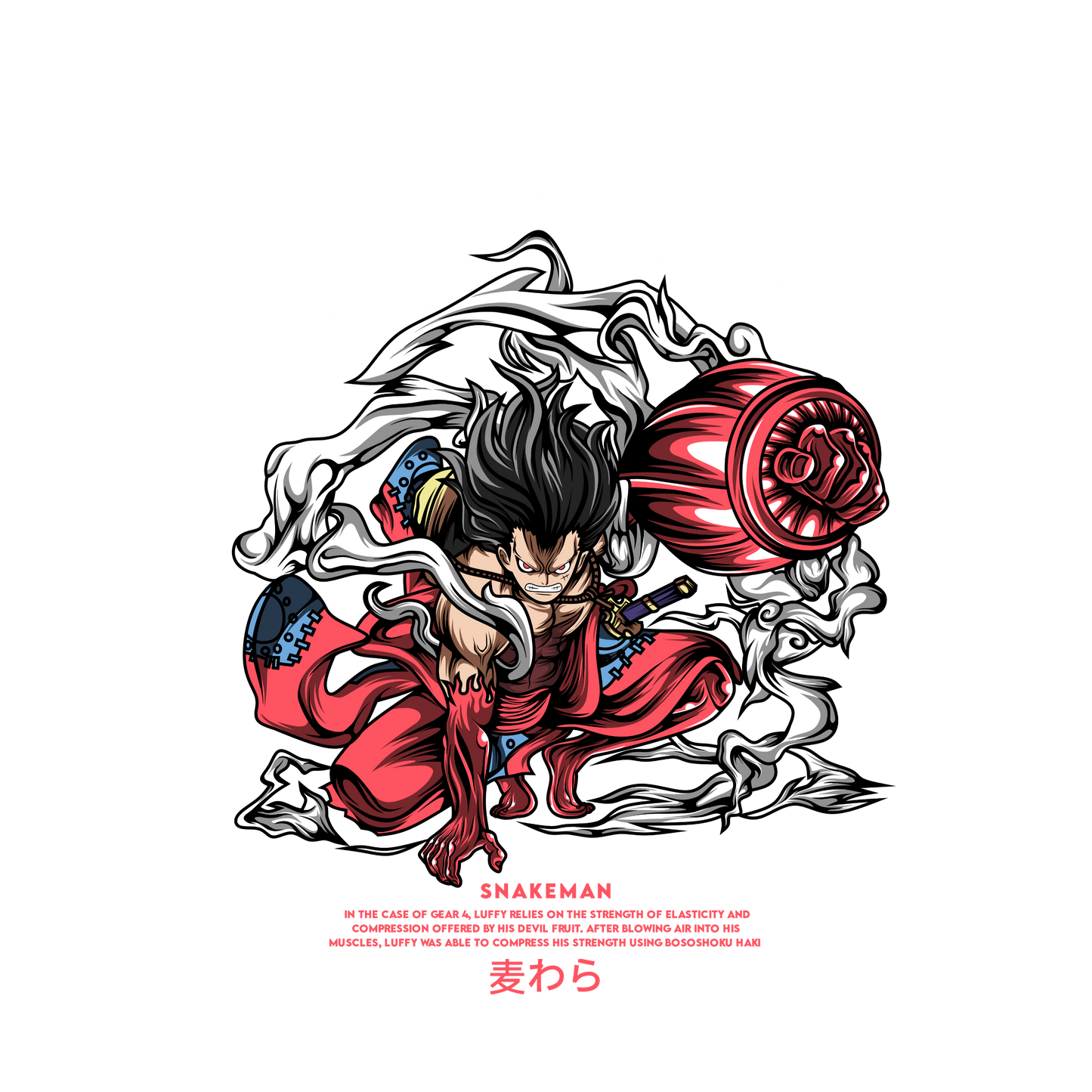Luffy Premium Oversized T-Shirt Black 1