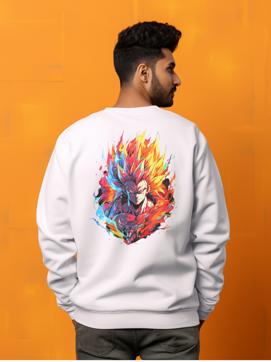 Goku White Sweatshirt 34