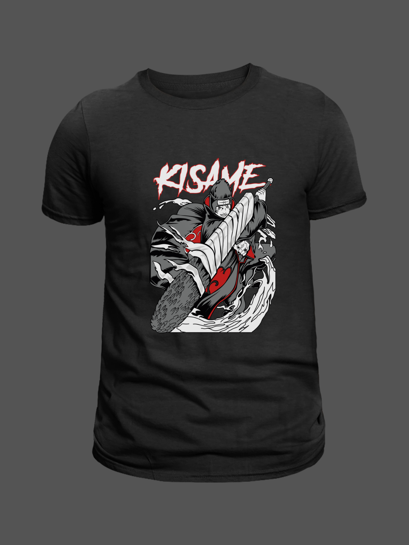 Kisame Premium Oversized T-Shirt Black 1