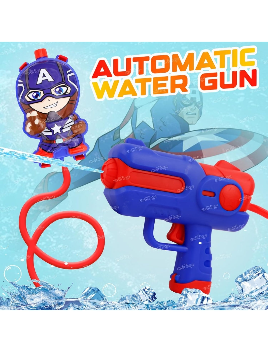 Captain America Electric Pichkari (Premium) with Water Tank