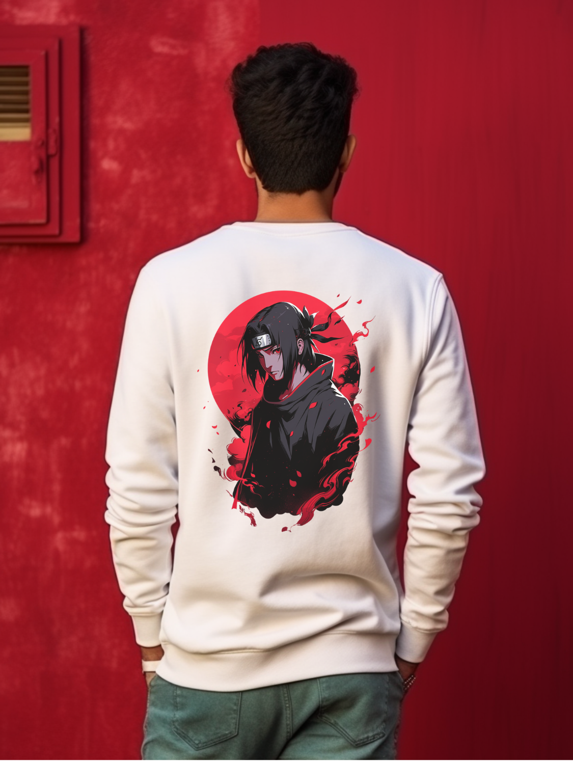 Itachi White Sweatshirt 10