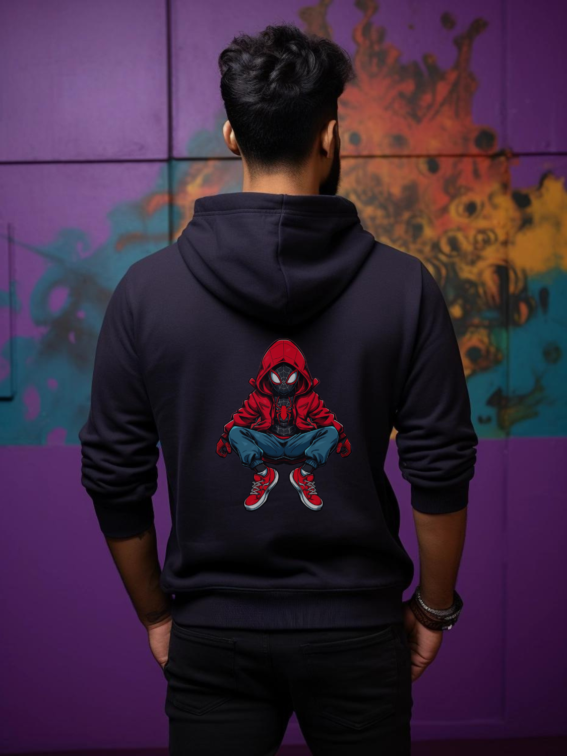Spiderman Back Print Hoodie #32