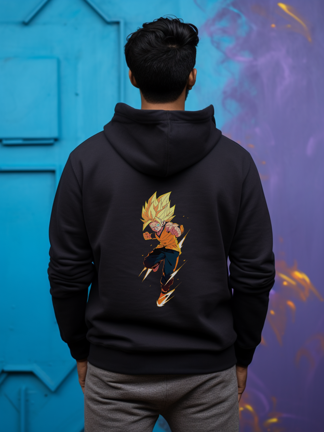 Goku Back Print Hoodie 30