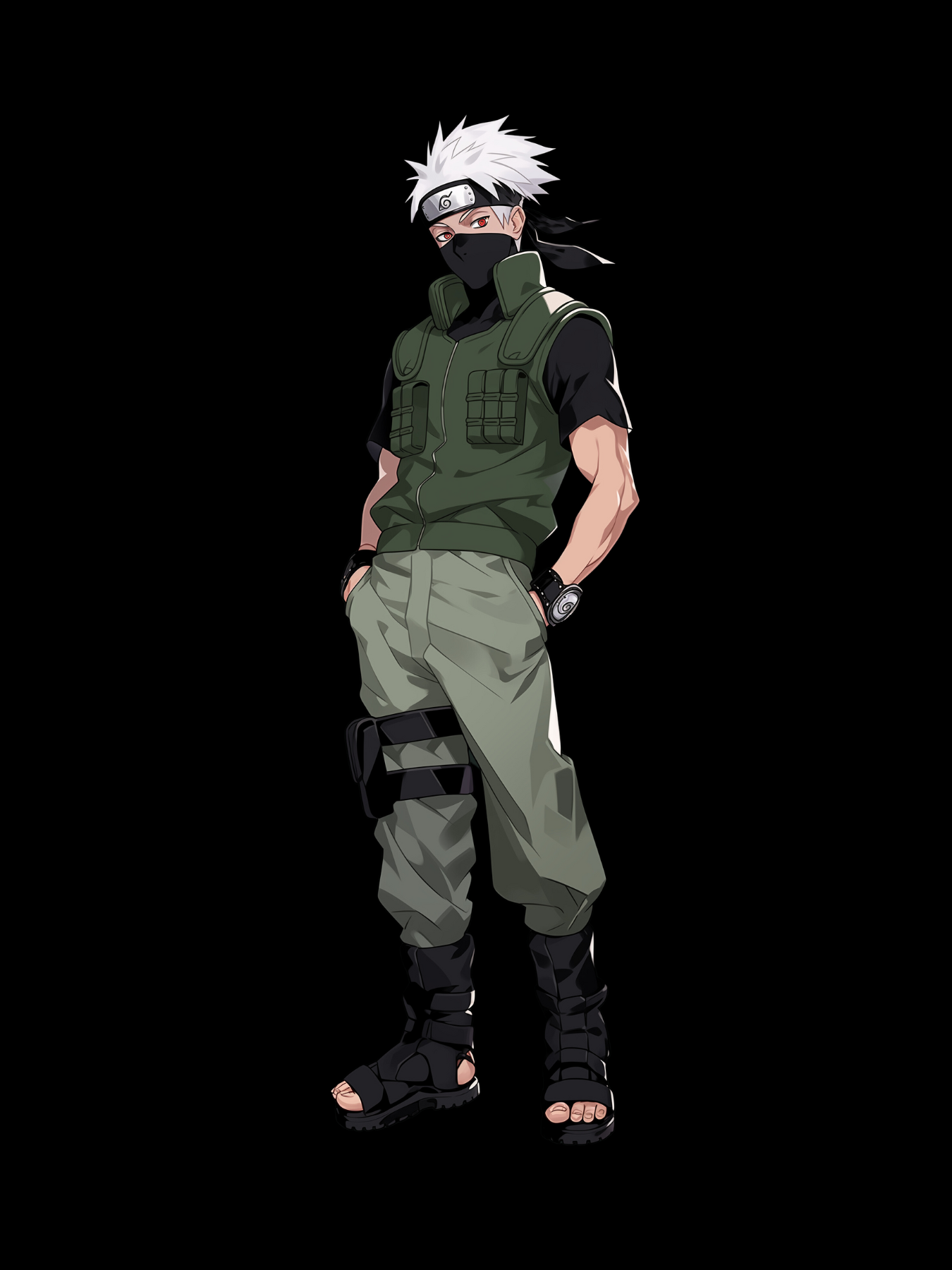 Kakashi Back Print Hoodie #14
