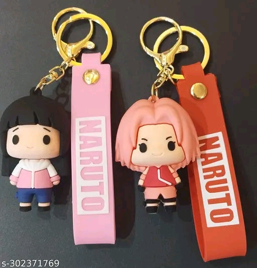 Hinata and Sakura Keychains Set of 2