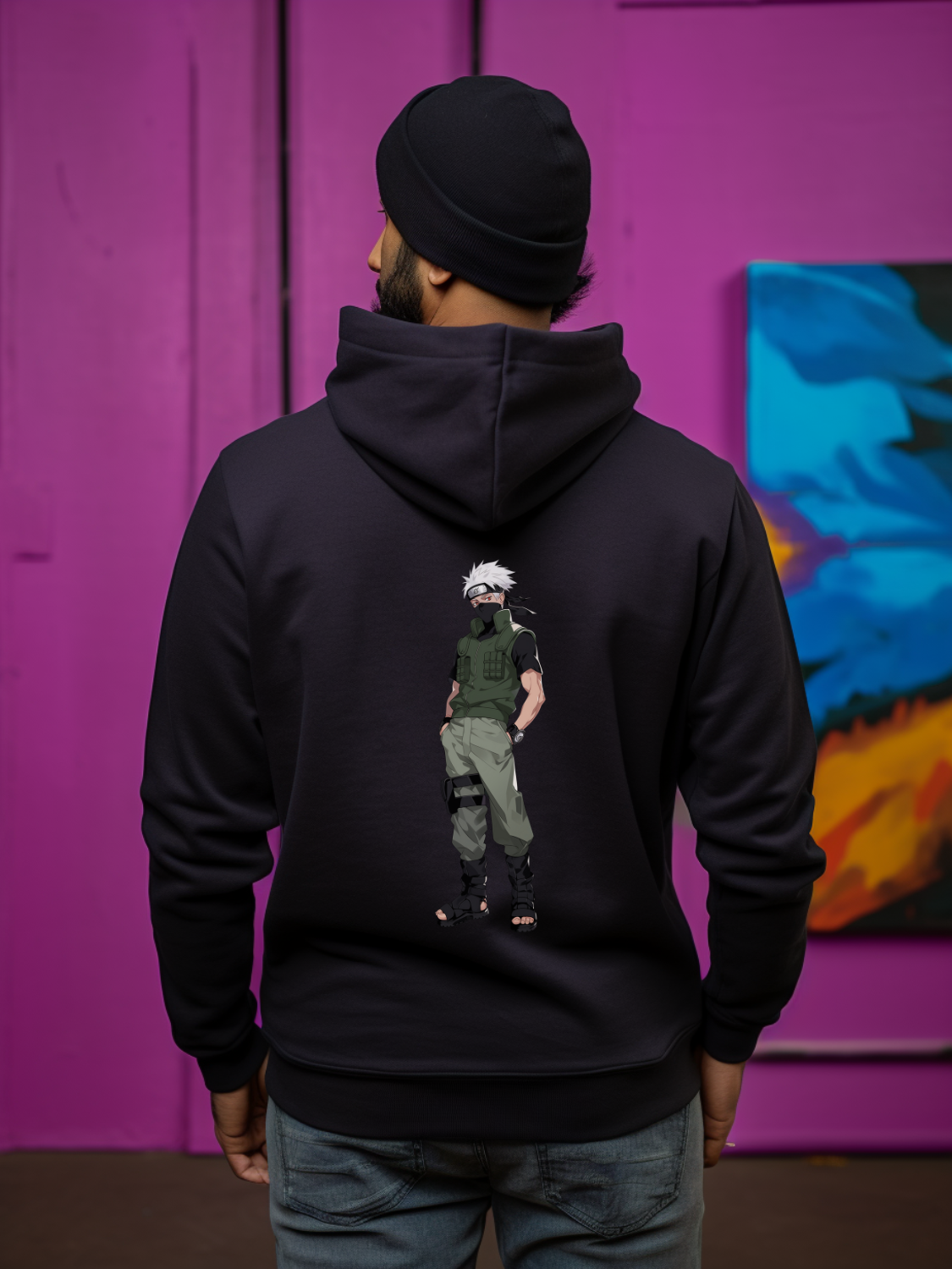 Kakashi Back Print Hoodie #14