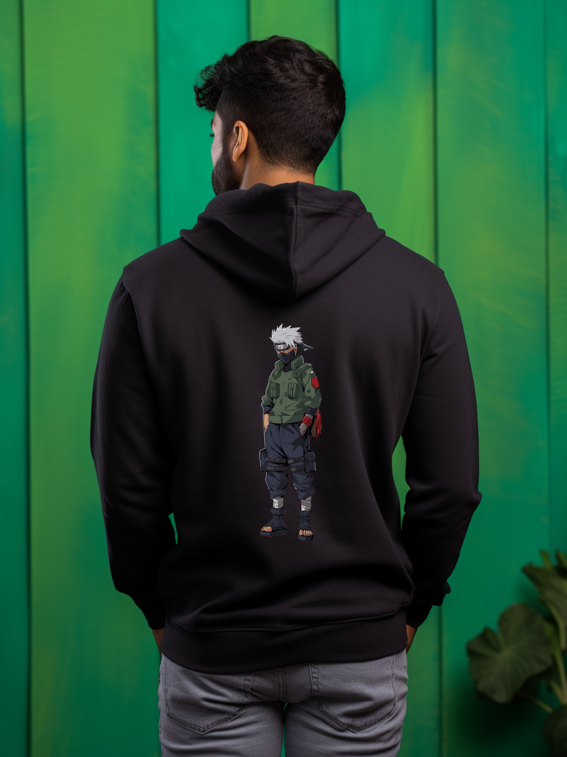Kakashi Back Print Hoodie 1