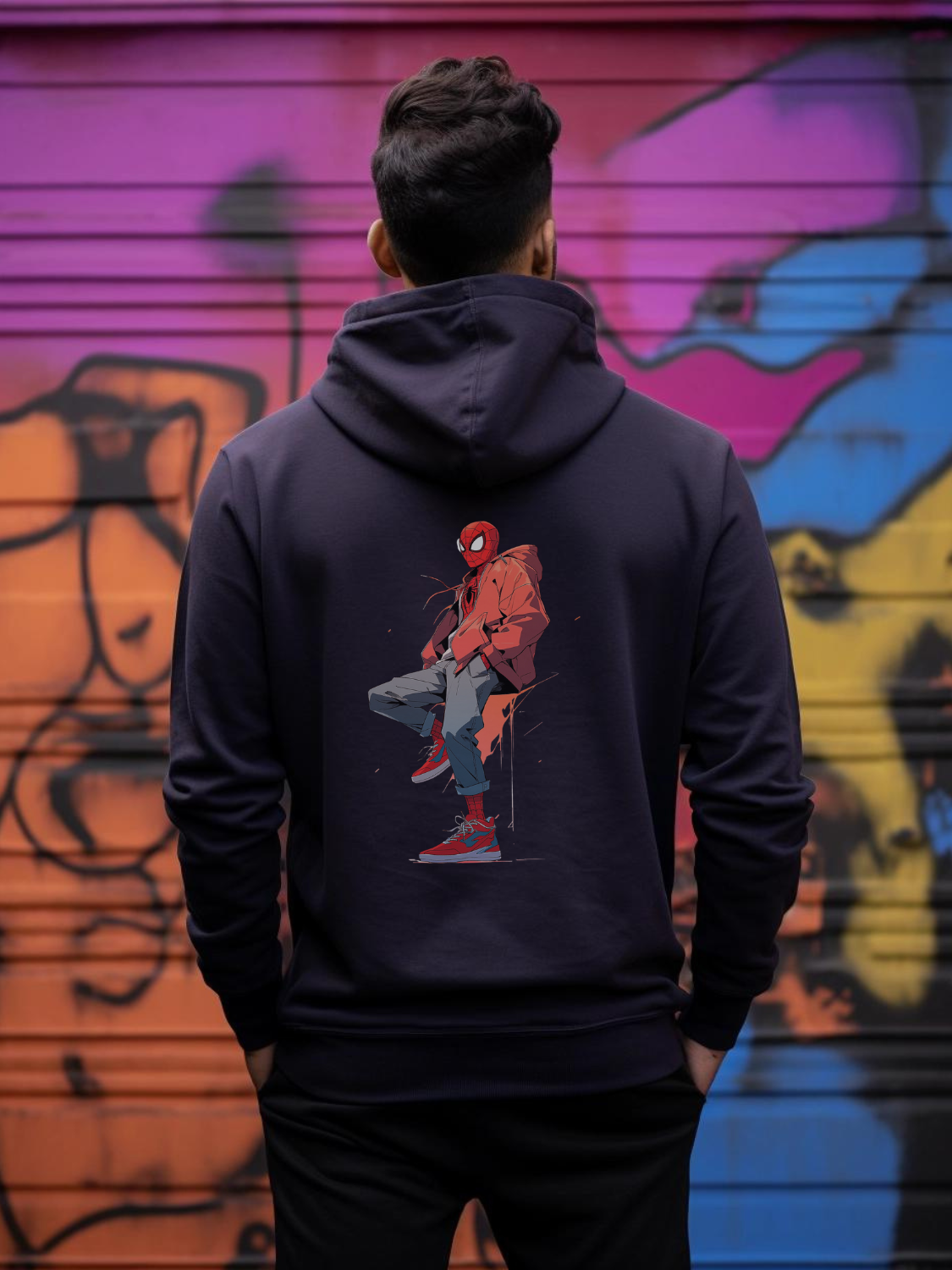 Spiderman Back Print Hoodie #38