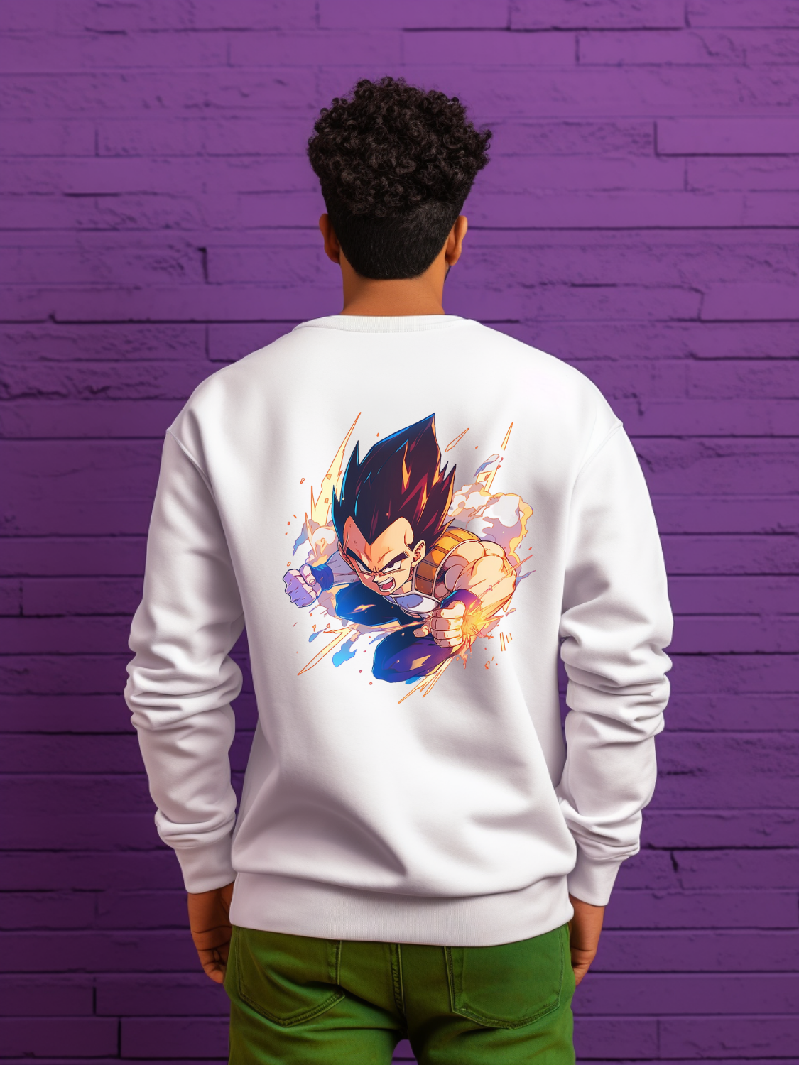 Vegeta White Sweatshirt 37