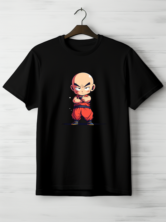 Krillin Black Printed T-Shirt 158