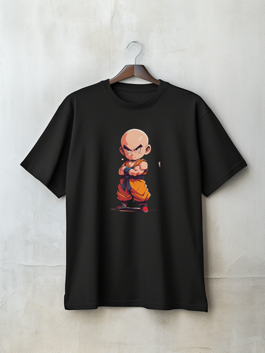 Krillin Black Printed T-Shirt 159