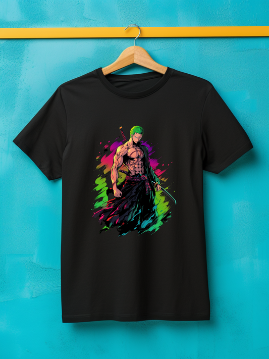 Zoro Black Printed T-Shirt 453