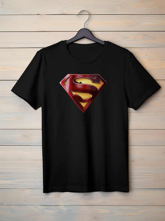 Superman Black Printed T-Shirt 160
