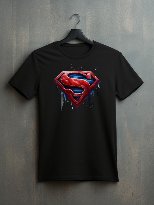 Superman Black Printed T-Shirt 161
