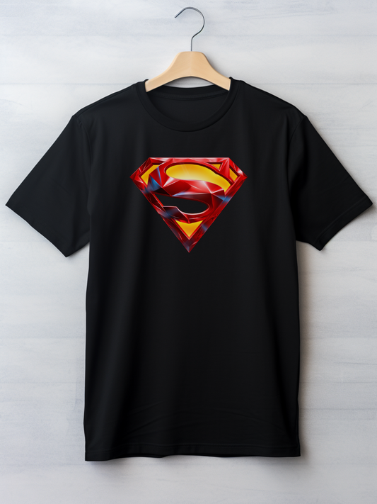 Superman Black Printed T-Shirt 162