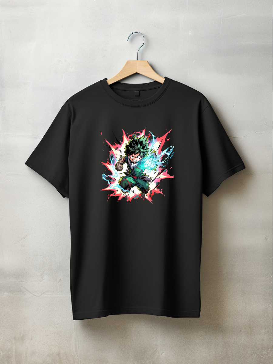 Deku Black Printed T-Shirt 164