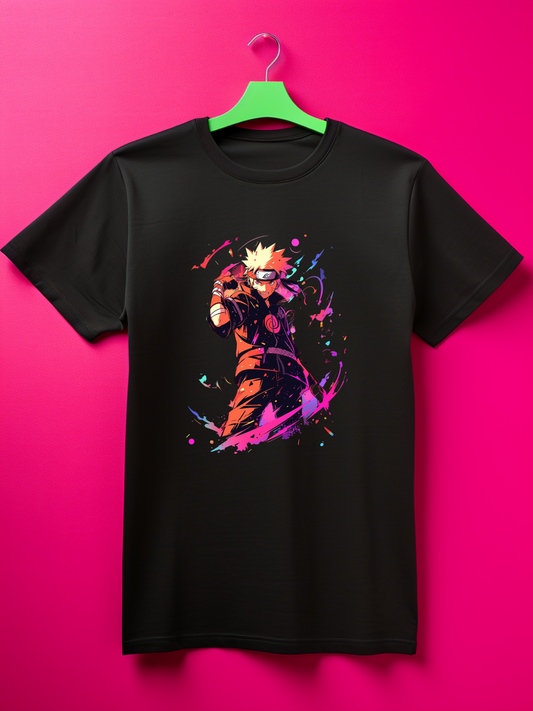 Naruto Black Printed T-Shirt 425