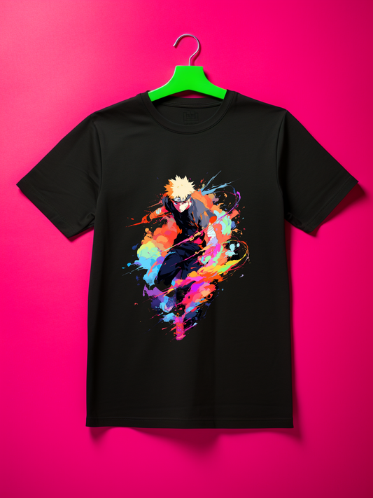 Naruto Black Printed T-Shirt 430
