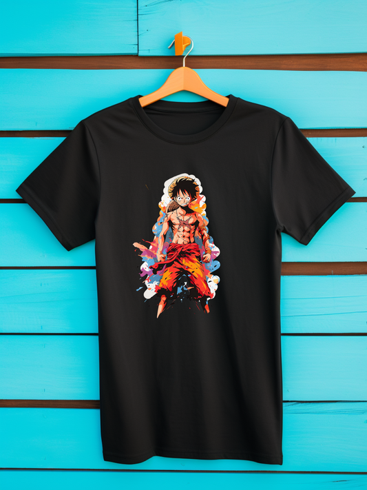 Luffy Black Printed T-Shirt 431