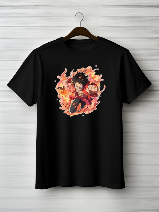 Luffy Black Printed T-Shirt 103