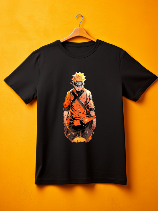 Naruto Black Printed T-Shirt 440