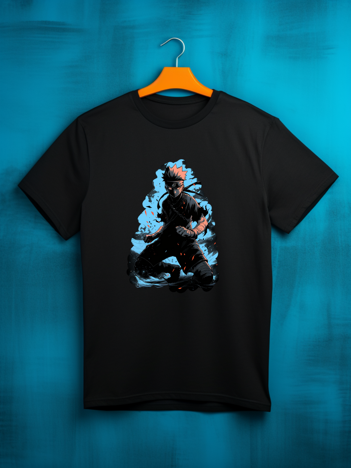 Naruto Black Printed T-Shirt 416