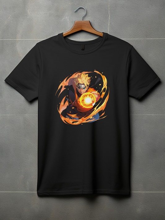 Naruto Black Printed T-Shirt 110