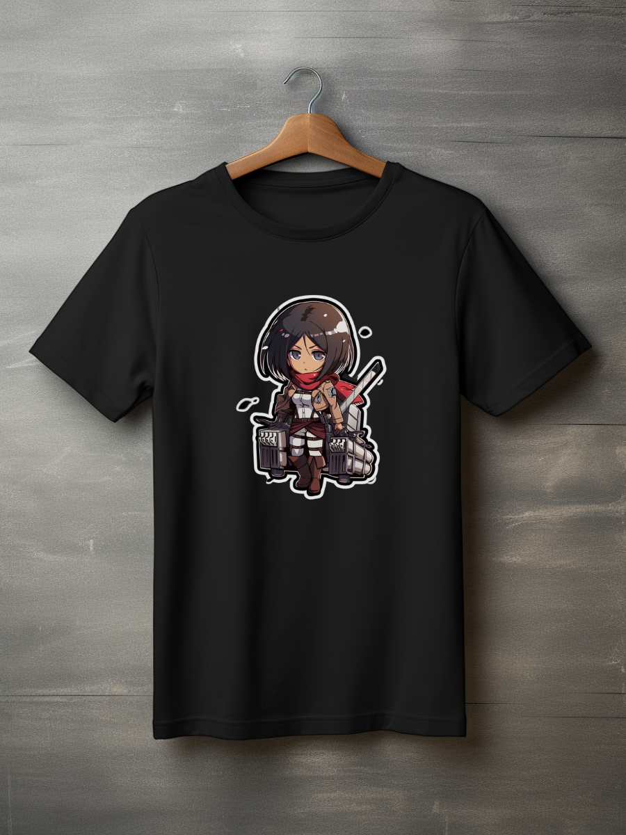 Mikasa Black Printed T-Shirt 118