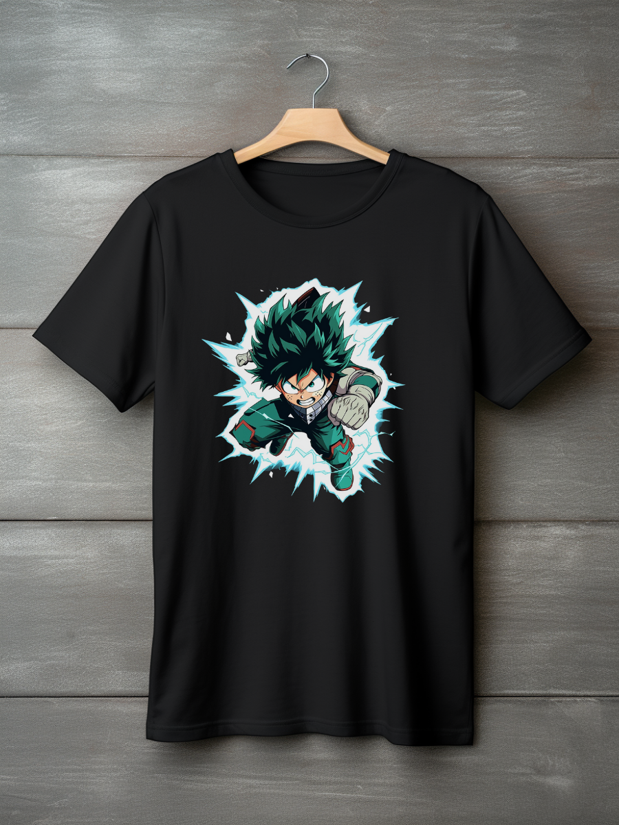 Deku Black Printed T-Shirt 124