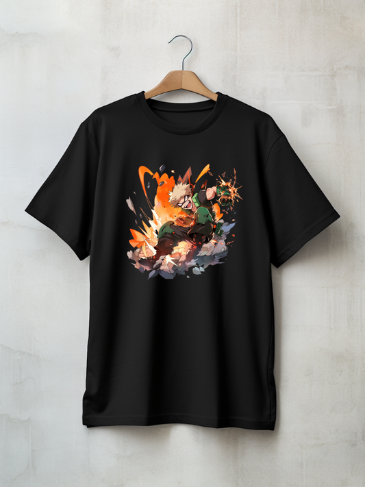 Shoto Black Printed T-Shirt 125