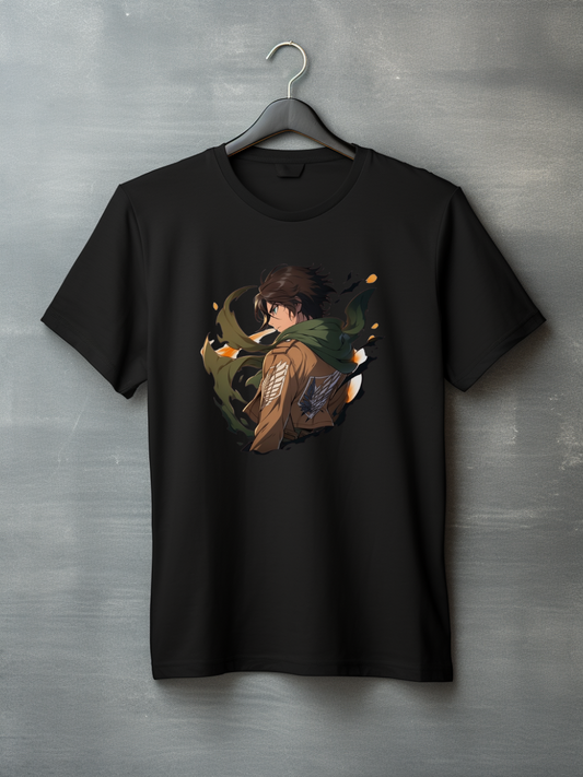 Eren Jaeger Black Printed T-Shirt 79