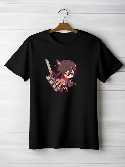 Mikasa Black Printed T-Shirt 97