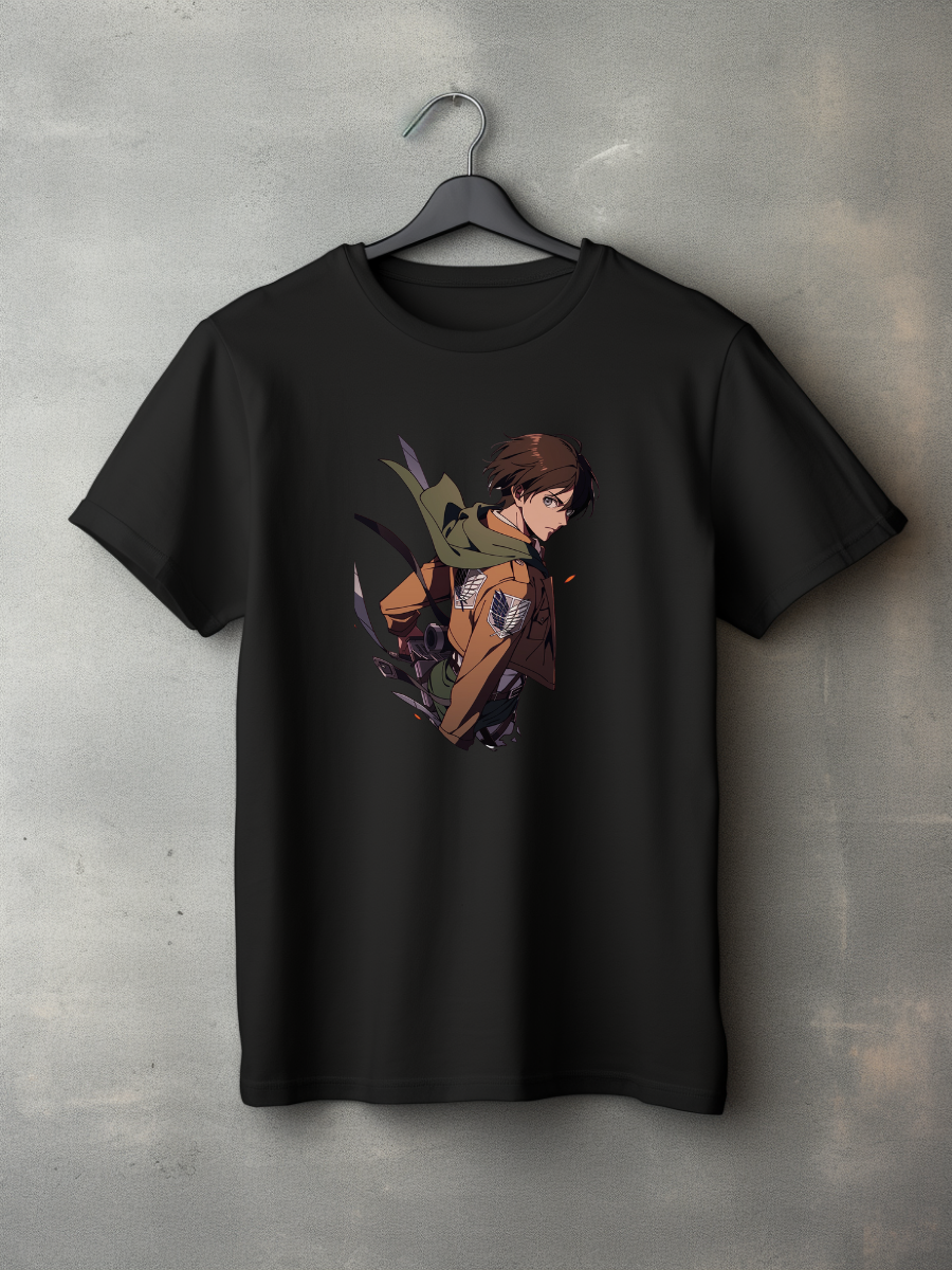 Eren Jaeger Black Printed T-Shirt 22