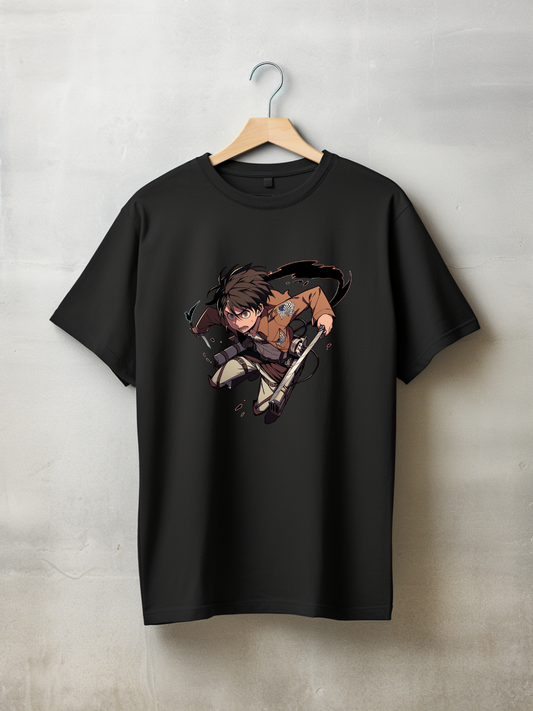 Eren Jaeger Black Printed T-Shirt 23