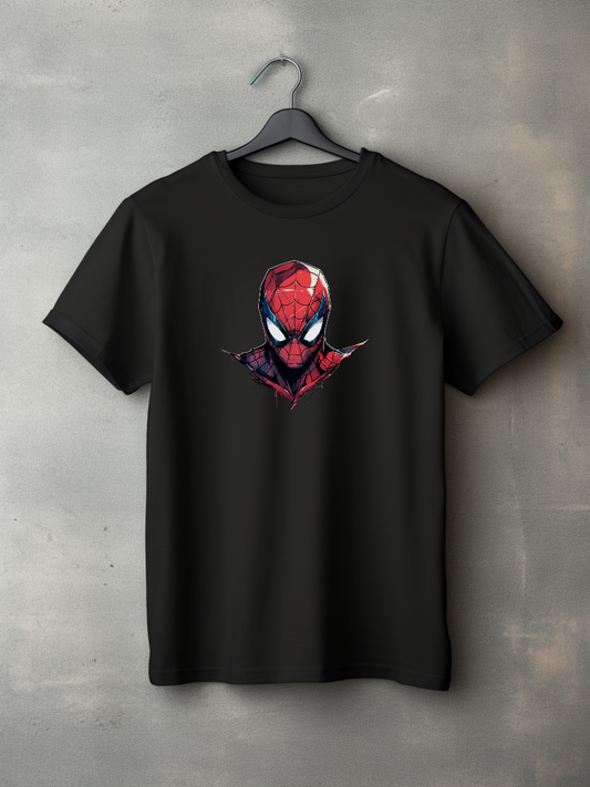 Spiderman Black Printed T-Shirt 199