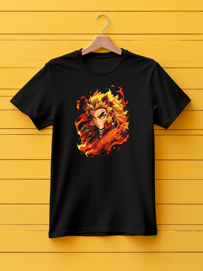 Rengoku Black Printed T-Shirt 267